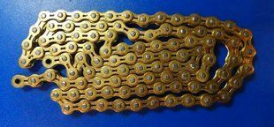 Цепь KMC D101 SL Track, BMX Золотая RU