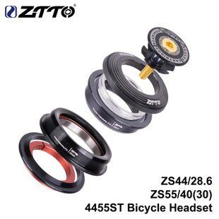 Рулевая колонка ZTTO 4455ST Конусная, ZS44 ZS55, 1-1/8 - 1.5" + переходник под прямой и конусный шток RU