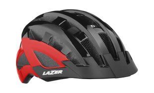 Шлем LAZER Compact dxl, Черно/Красный 54-61см RU