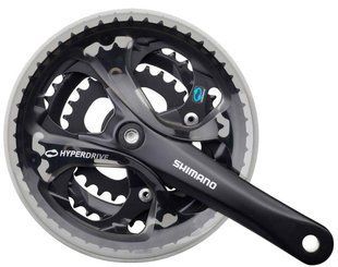 Шатуны Shimano FC-M361, 175мм, 48X38X28, С защитой BOX RU