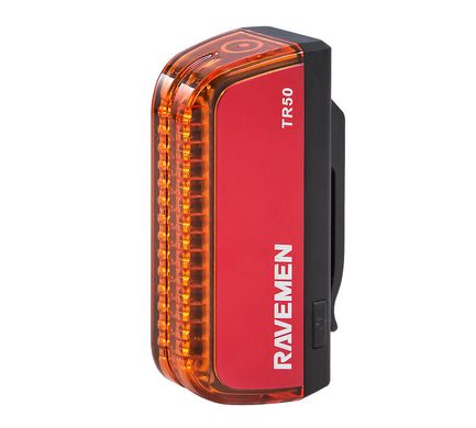Задняя Мигалка Ravemen TR50 USB 50 Люмен Красно/Черная RU