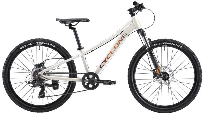 Велосипед CYCLONE 24" DREAM Білий 2021 Гідравліка
