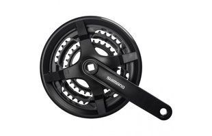 Шатуни Shimano TOURNEY FC-TY301, 170мм, 42/34/24T із захистом, Чорн. OEM RU