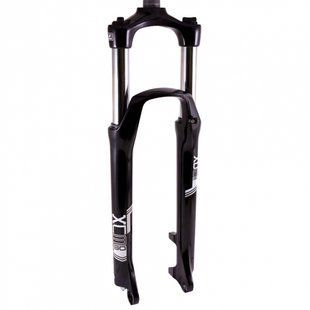 Вилка 27.5" Suntour XCM-DS, 1.1/8", пружина, 2 регулятора, ход 100 мм, только под Disk, черная RU